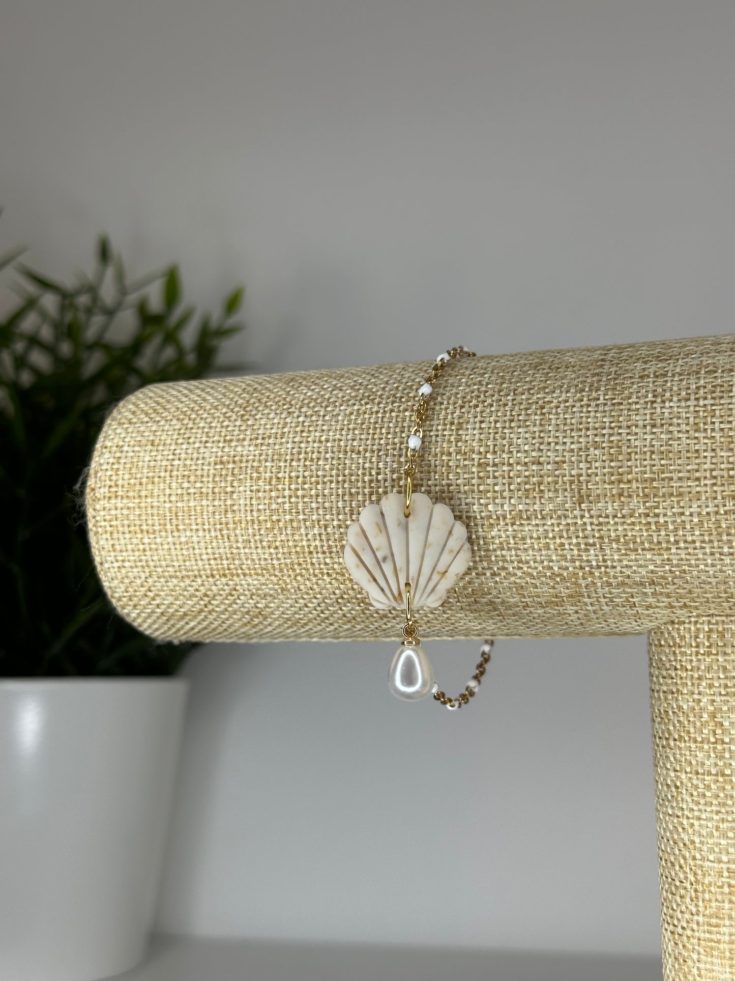 Bracelet coquillage - beige