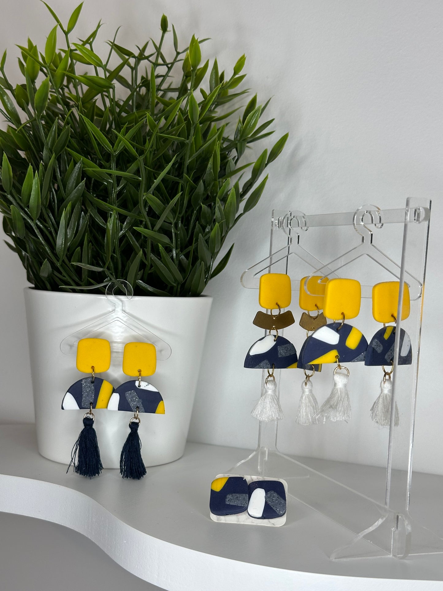 Collection - vermicelles jaune & marine