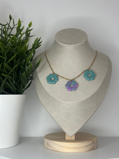 Collier Camélia - Lilas bloom