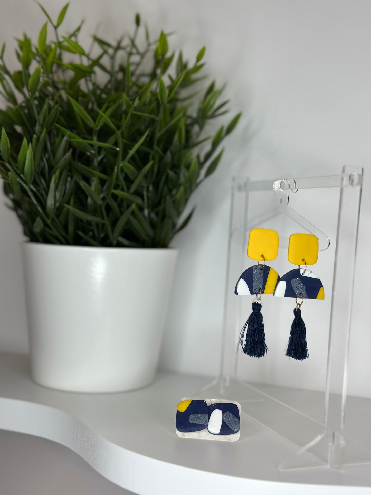 Collection - vermicelles jaune & marine