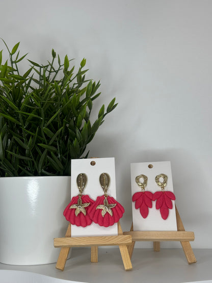 Coquillage / Ophélie - fuchsia