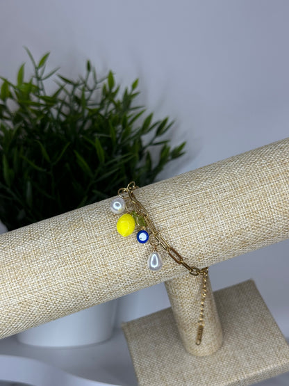 Bracelet charms - citron