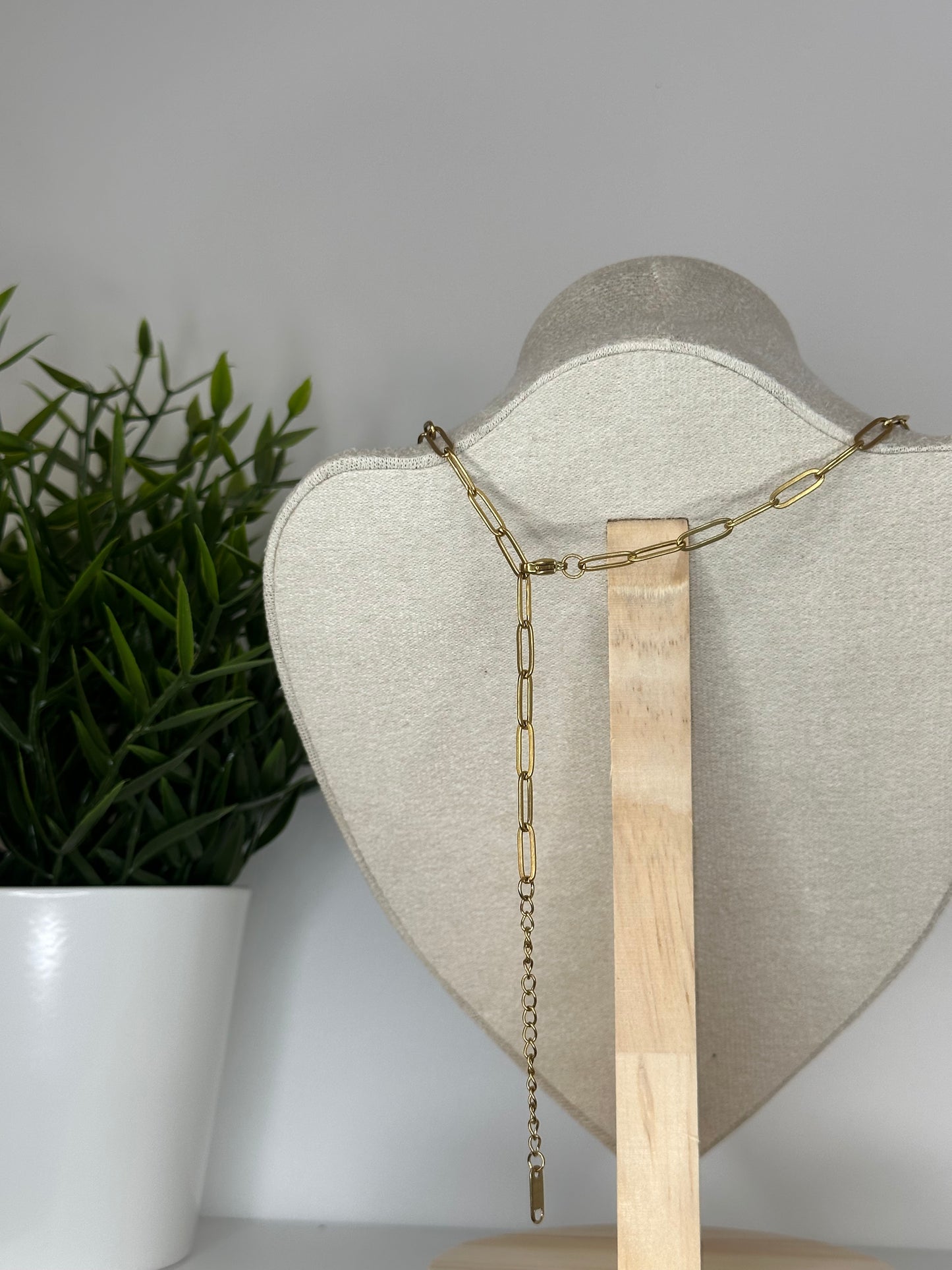 Collier charms - coquillage beige