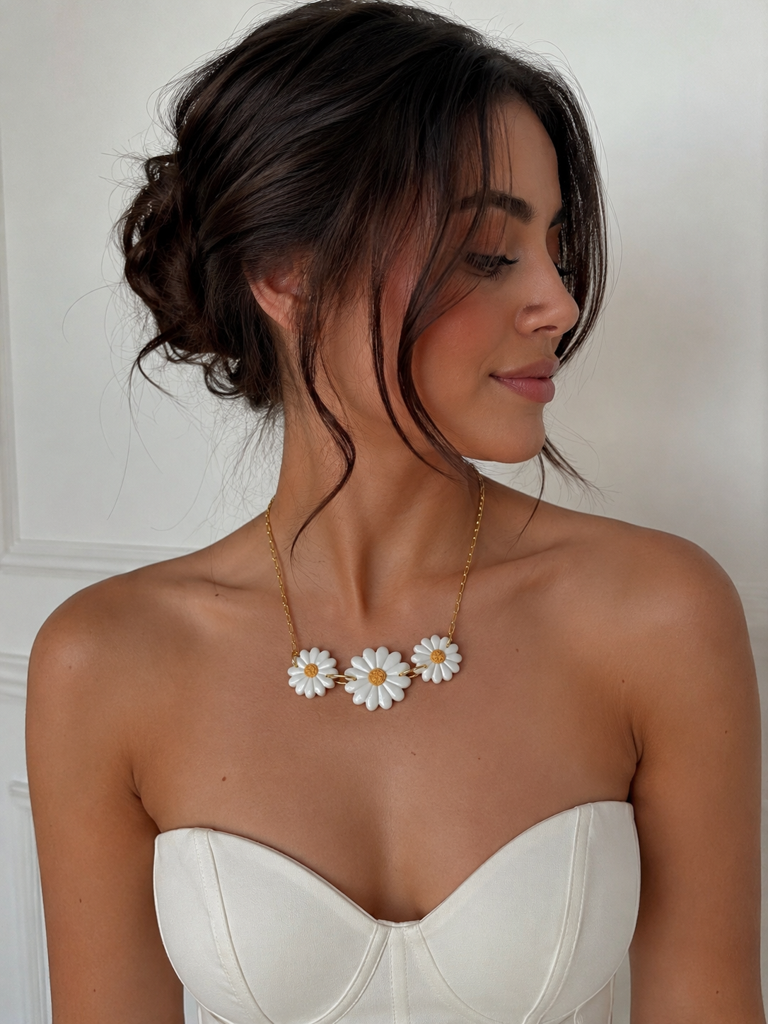 Collier - Rang de marguerites