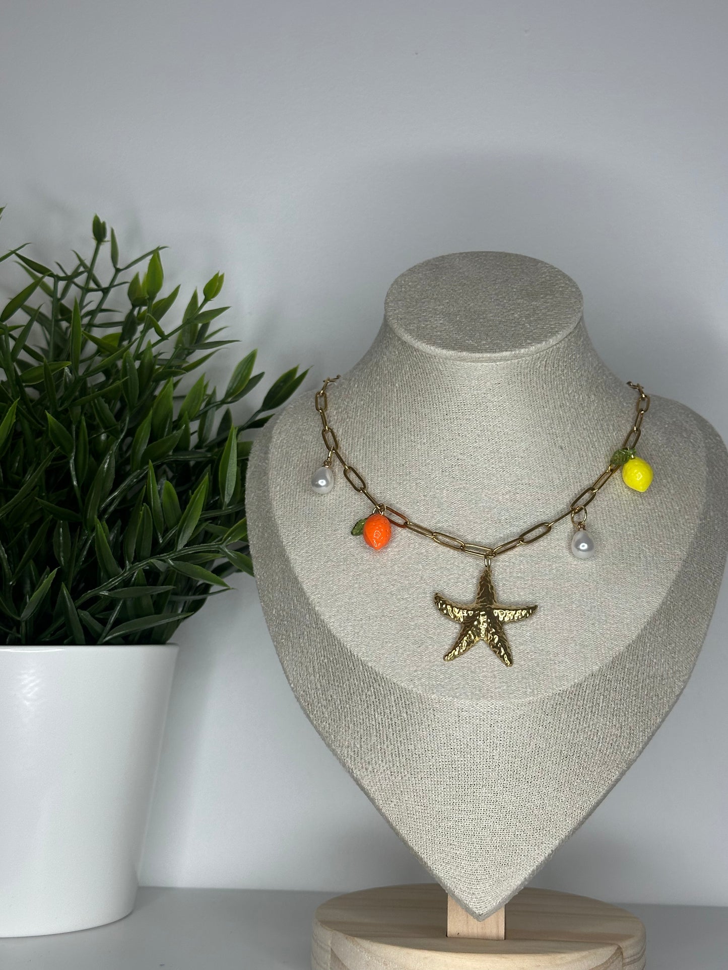 Collier charms - citrons