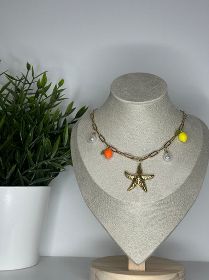 Collier charms - citrons