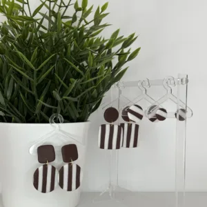 Collection - Rayée marron & blanc