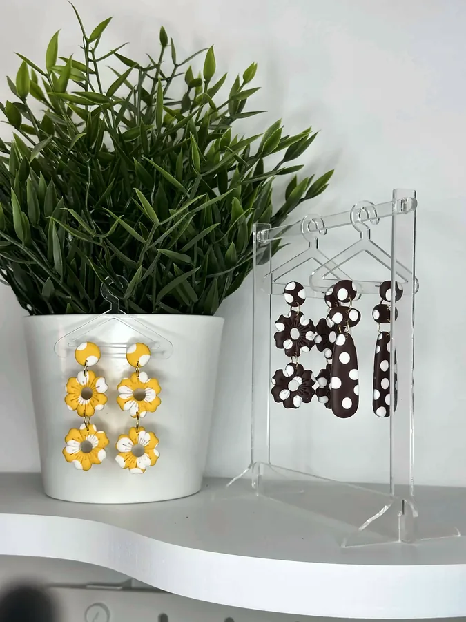 Collection – Pois marron et jaune