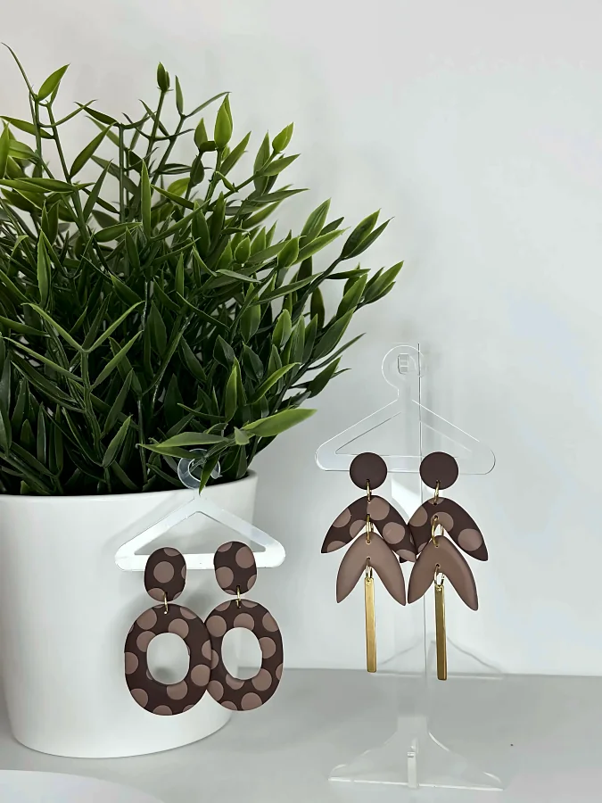 Collection – Pois marron et taupe