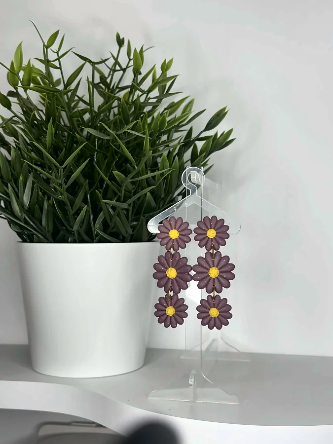 Triple marguerite  – violet