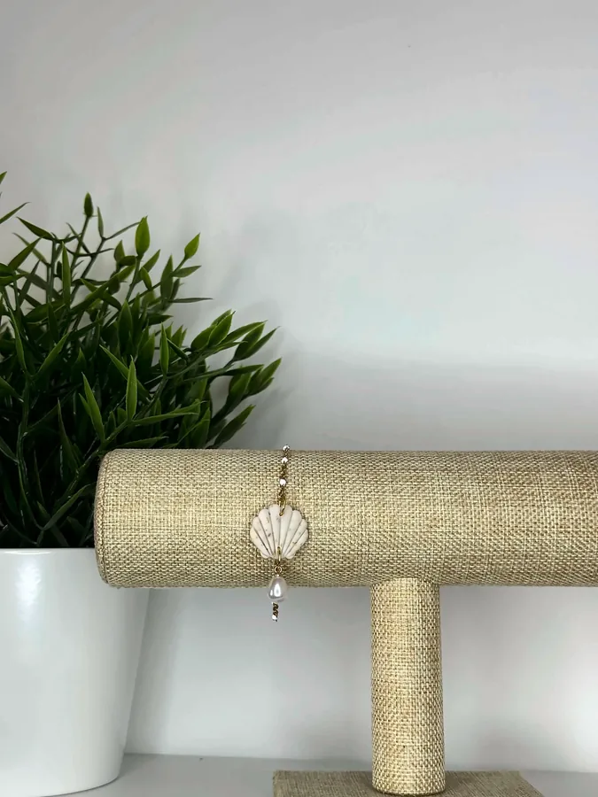 Bracelet coquillage – beige