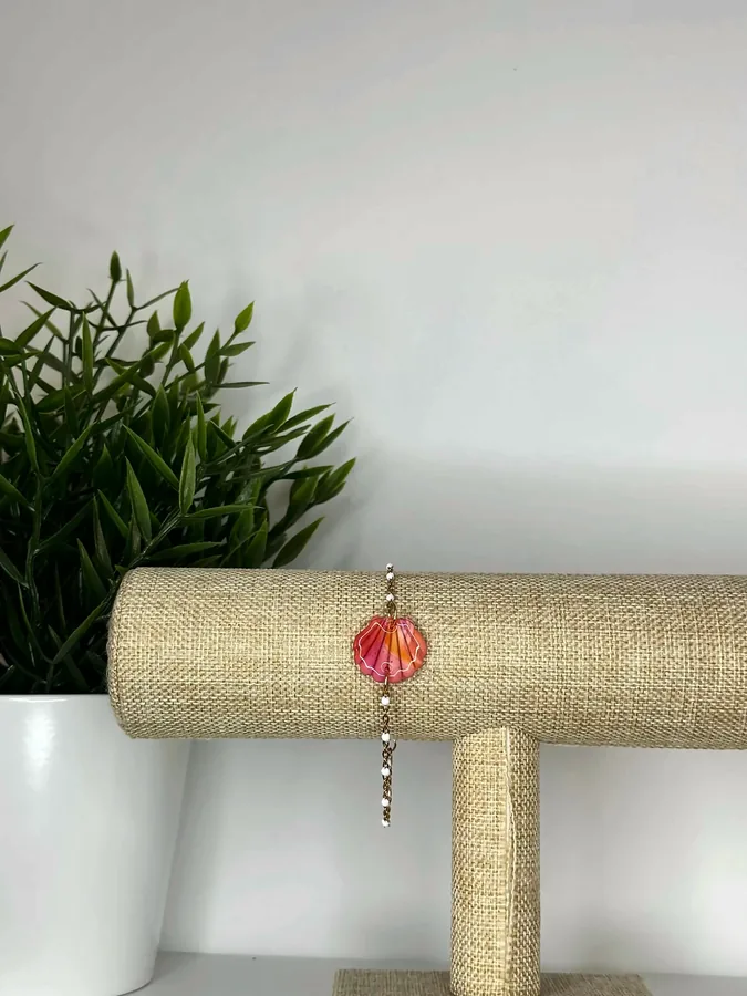 Bracelet coquillage – corail