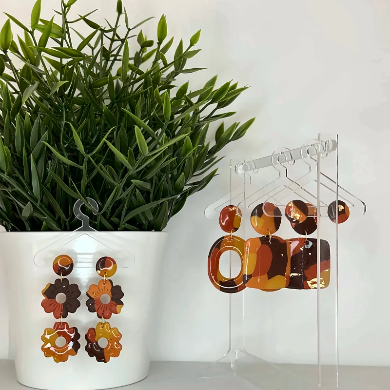 Boucles d’oreilles Collection Automne 2026 – bijou fait main en pâte polymère