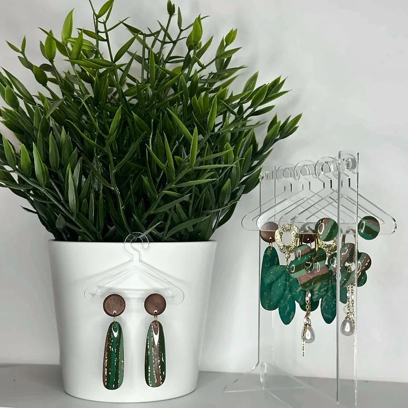 Boucles d’oreilles Collection botanica – bijou fait main en pâte polymère