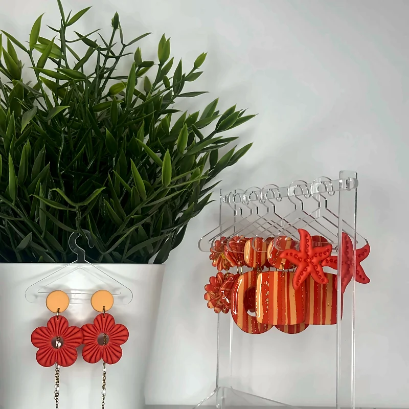 Boucles d’oreilles Collection Coralia – bijou fait main en pâte polymère