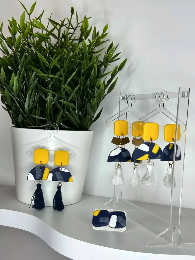 Collection – vermicelles jaune & marine