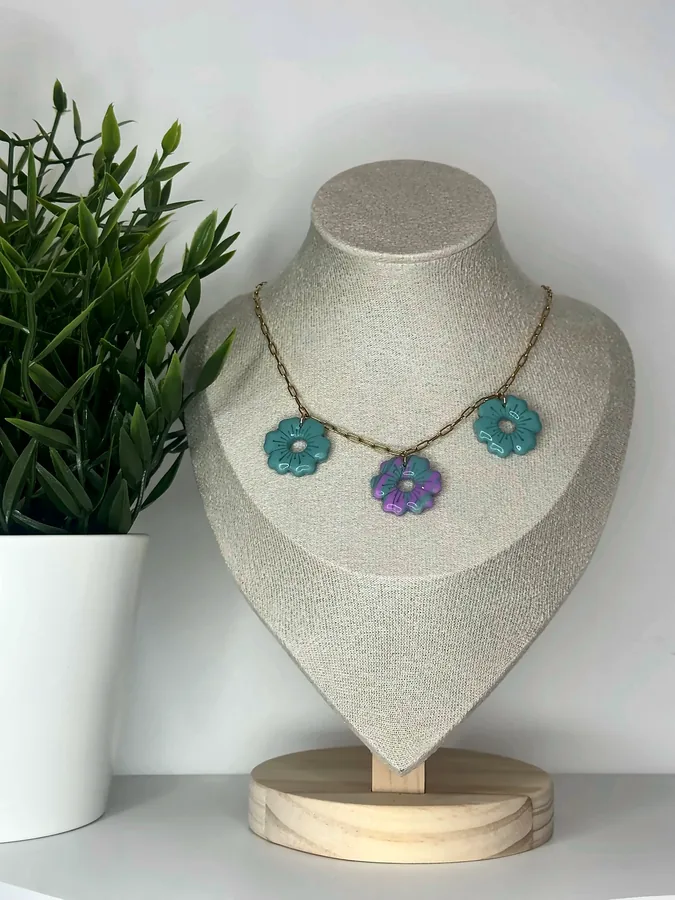 Collier Camélia – Lilas bloom
