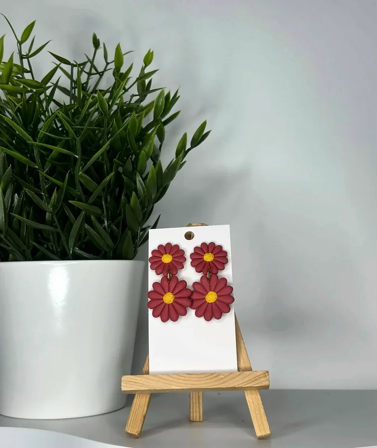 Marguerite Rose rouge – double